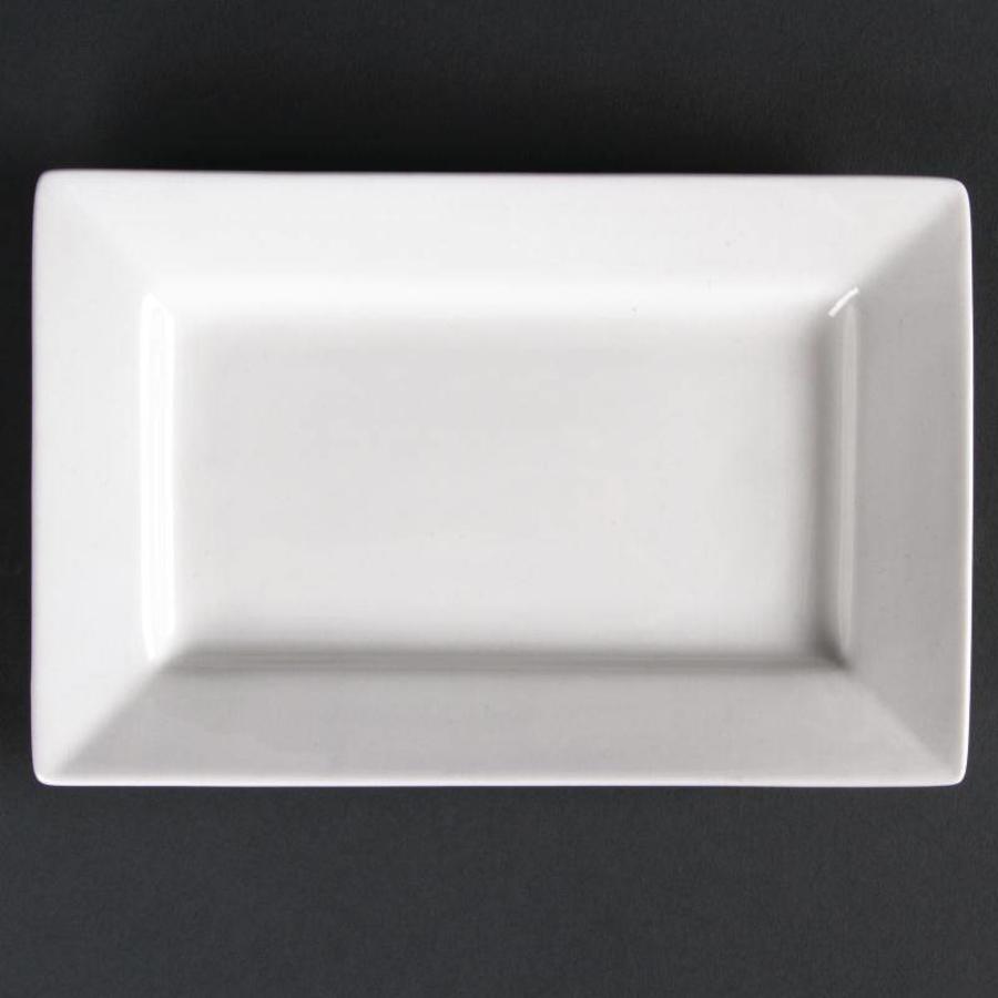 Rectangular Salad Bowl Porcelain | 20x13cm (Piece 6)
