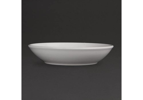  Olympia White round porcelain plates 20.5 cm (pieces 6) 