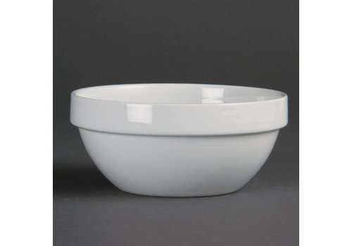  Olympia Saladiers empilables en porcelaine 15 cm | 12 pièces 