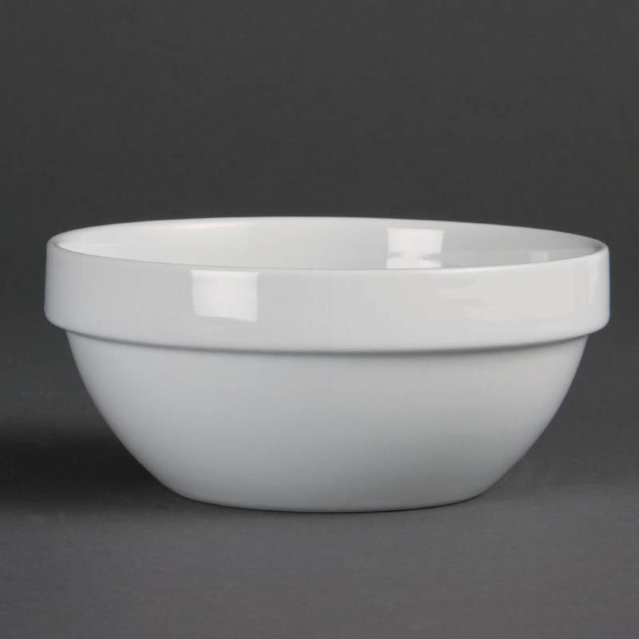 Stackable Salad Bowls Porcelain 15cm | 12 pieces