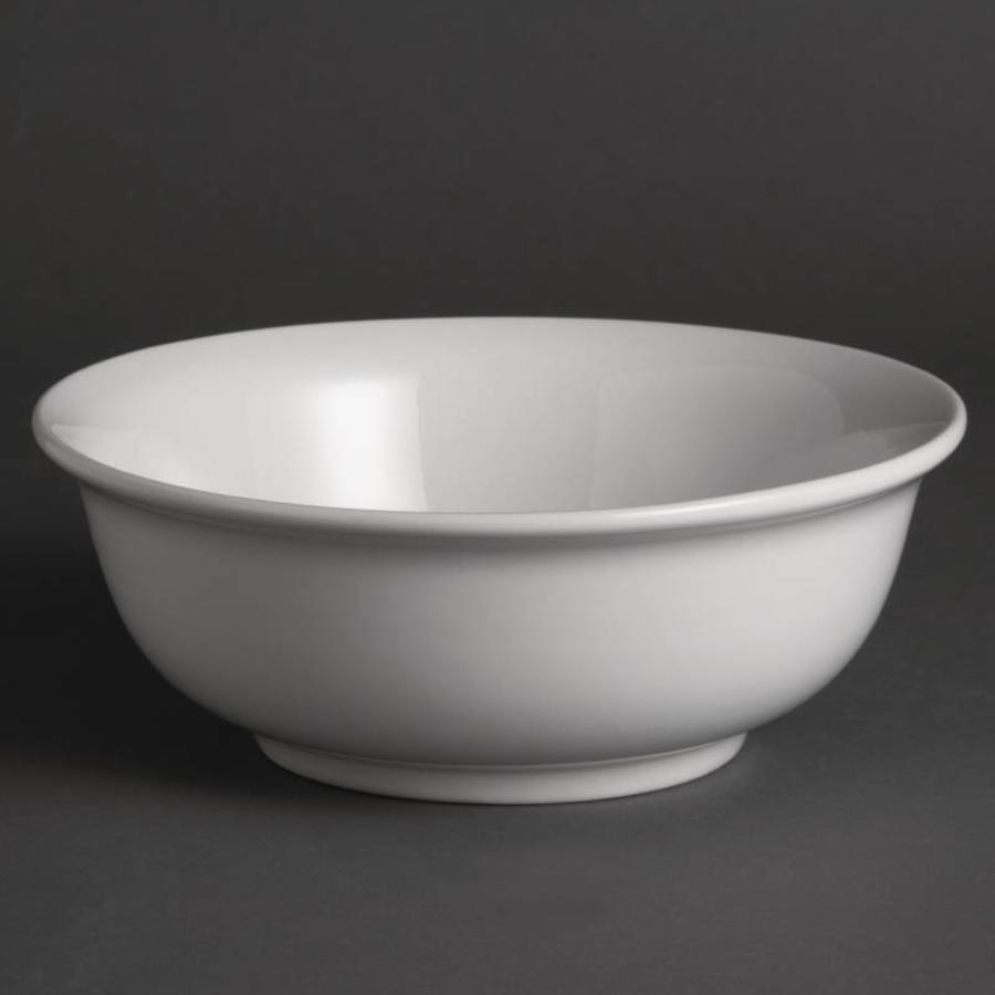 porcelain white luxury salad bowl | pieces 6