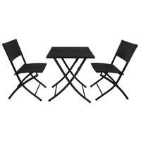 Table de bistrot carrée | Noir
