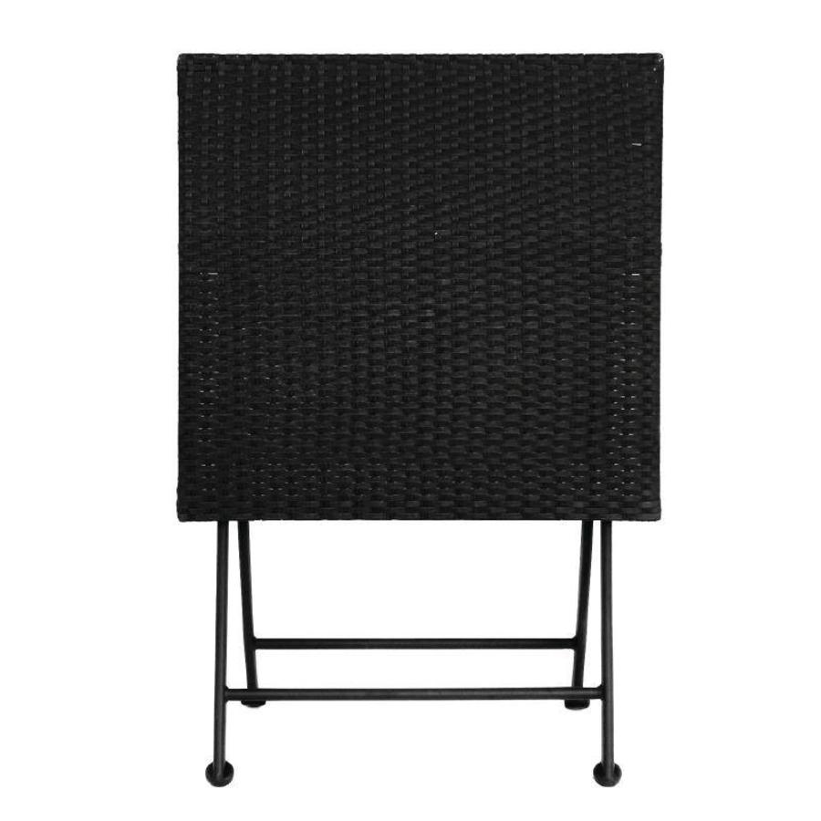 Table de bistrot carrée | Noir