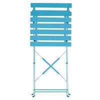 Steel Bistro Chairs Turquoise | 2 pieces