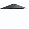 HorecaTraders parasol carré 2,5 x 2,5 m noir