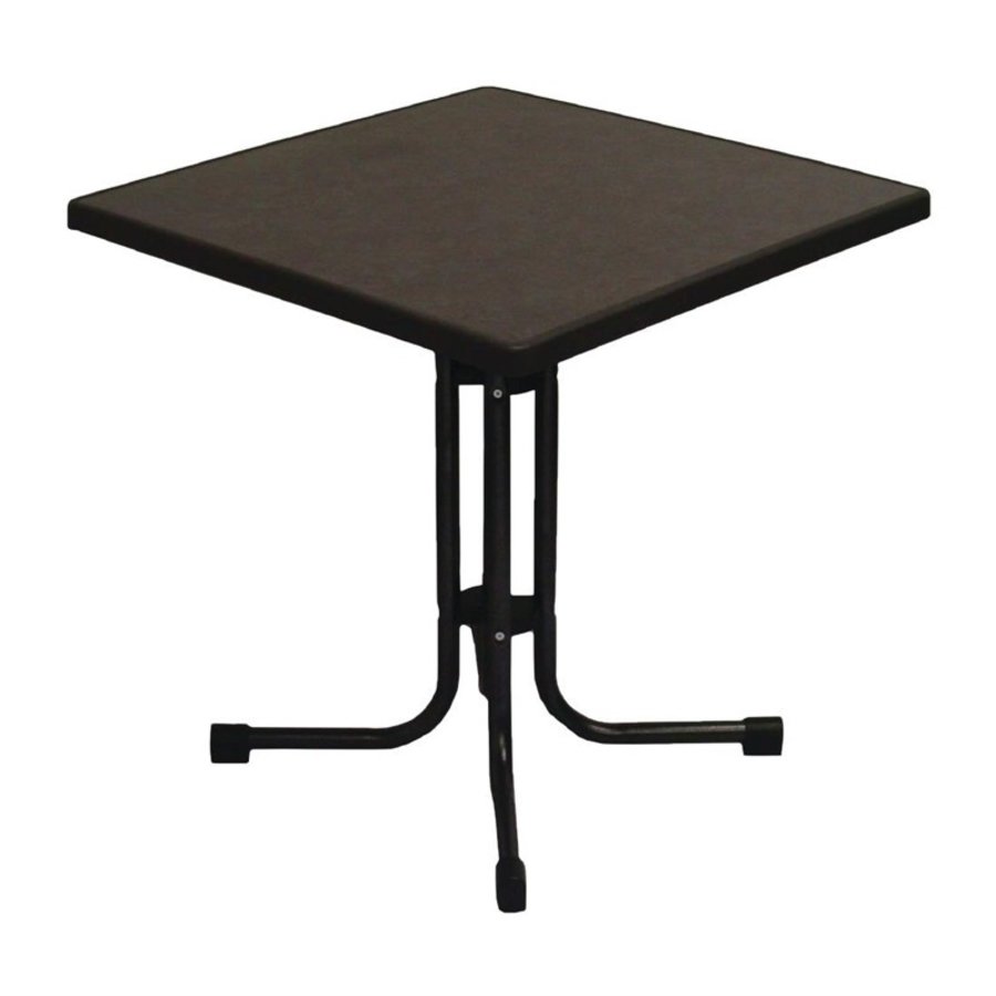 Square folding table | 70x70 cm | Antharacite