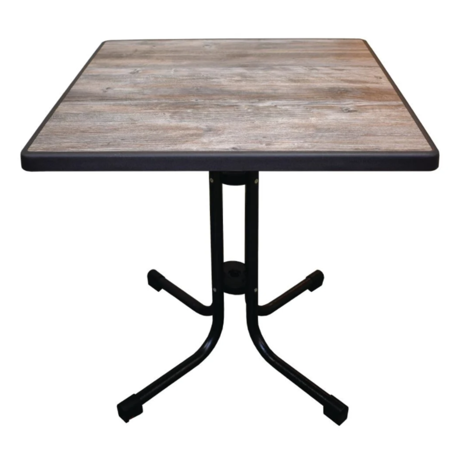 Table pliante carrée | 70x70 cm | Ancien