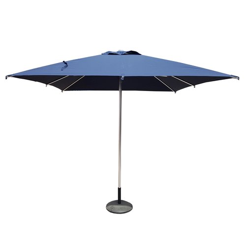  HorecaTraders Quadratischer Sonnenschirm | 2,5 x 2,5 x (h)2,4m | Blau 