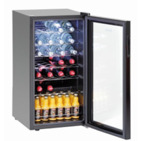 Bottle fridge with glass | 88 Liters | 43x48x82 cm