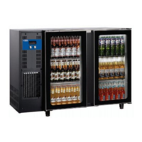 Barkühlschrank mit 2 Glastüren | 375 Liter | 145,5 x 56,5 x (H) 90,5 cm