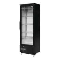 Barvitrine schwarz mit Einzeltür