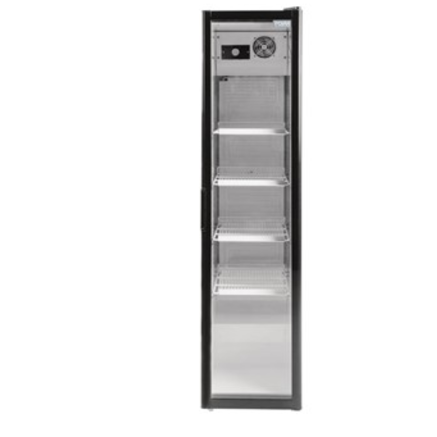 Réfrigérateur à bouteilles étroit avec porte vitrée | 45 cm de large | 300 litres