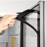 Schmaler Flaschenkühlschrank mit Glastür | 45 cm breit | 300 Liter