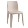 HorecaTraders Kunststof stapelbare stoel beige indoor/outdoor