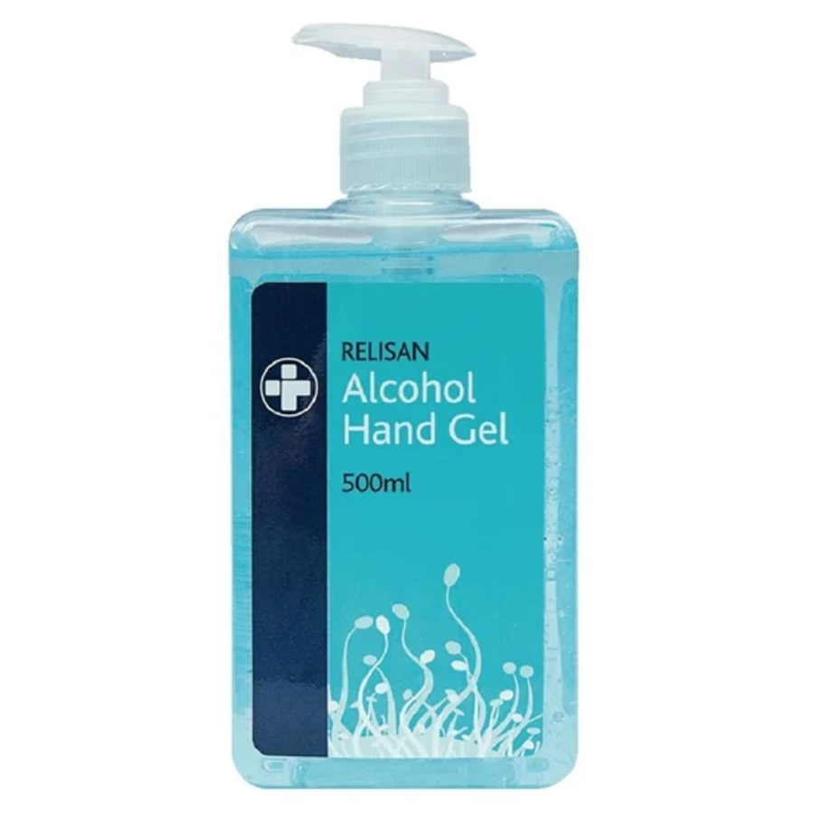 Pompe à gel pour les mains 70% d'alcool - 500 ml
