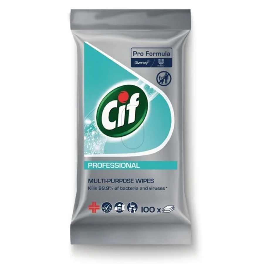 Lingettes nettoyantes CIF (100 pièces)