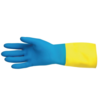 HorecaTraders Waterproof work gloves blue and yellow