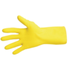 gants de travail imperméables jaunes