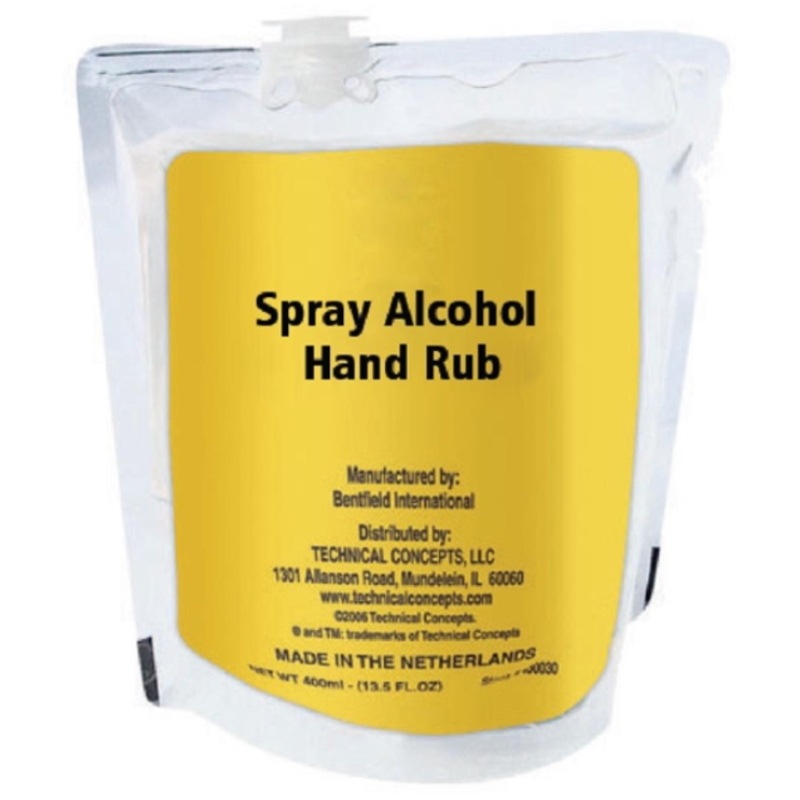 Ongeparfumeerde handreiniger spray 60% alcohol - 400ml (12 stuks)