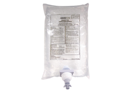  HorecaTraders Recharge de nettoyant pour les mains sans parfum AutoFoam sans alcool - 1,1 L (4 pièces) 