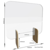 HorecaTraders Thekenschirm Eiche hell | 85 x 75cm |