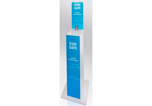  HorecaTraders Colonne de désinfection | 5 litres | 125(h) x 38,5(l) x 23(p)cm | 