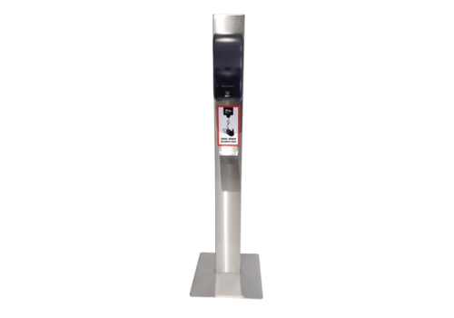  HorecaTraders Hand disinfection column with sensor | Height 140 cm 