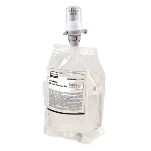  HorecaTraders Recharge de nettoyant pour les mains non parfumé AutoFoam 75 % d'alcool - 1 L (4 pièces) 