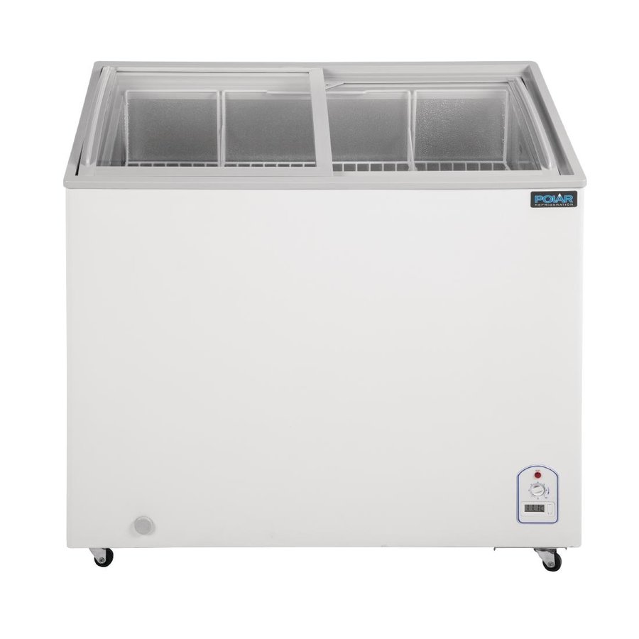 Freezer with glass lid | Including Wheels