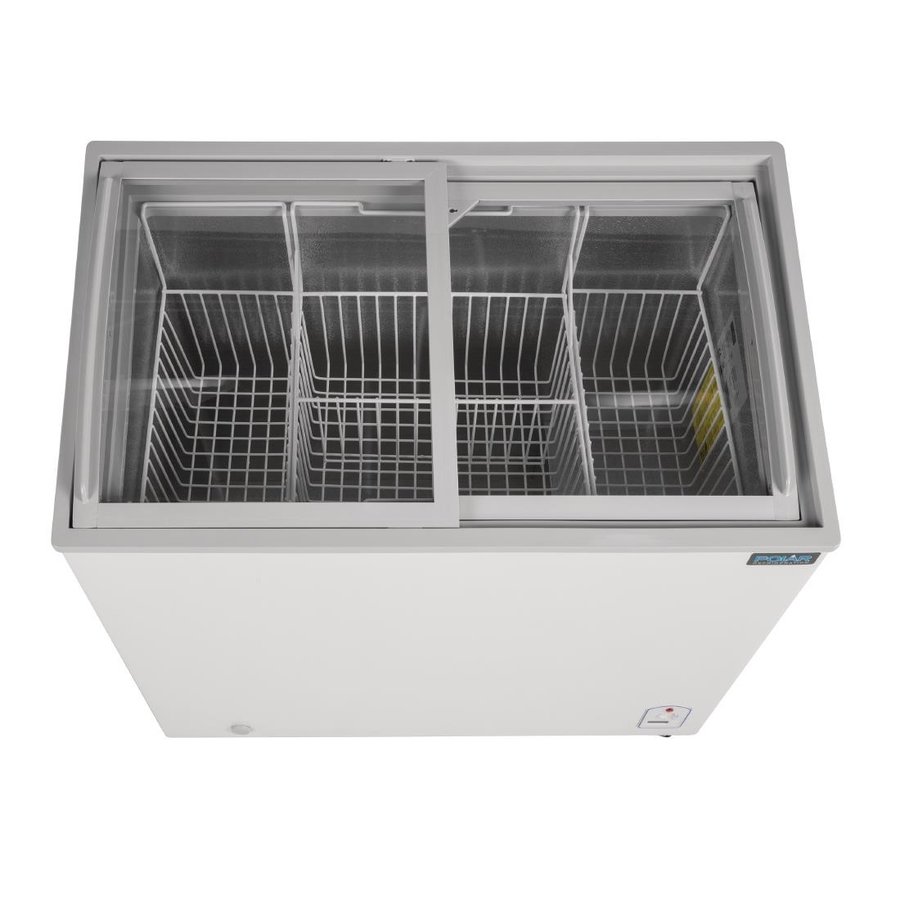 Freezer with glass lid | Including Wheels