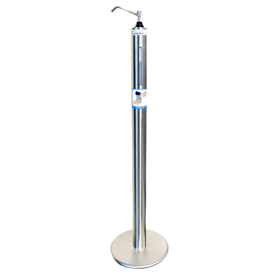 disinfection column with dispenser