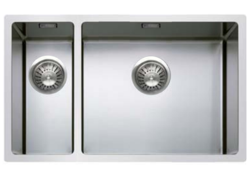  HorecaTraders Sink glossy stainless steel 40x68x20 CM 