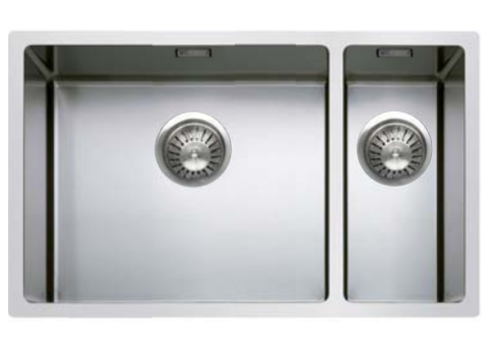  HorecaTraders Stainless steel sink 40x68x20 CM 