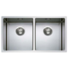 HorecaTraders Sink glossy stainless steel 40x80x20 CM
