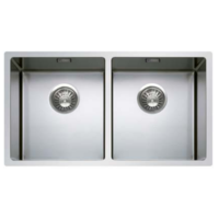 Sink, glossy stainless steel, 40x80x20 CM