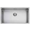 HorecaTraders Spüle Edelstahl | 78 x 44 x 20 cm|