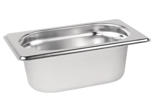  Vogue Stainless steel GN container 1/9 | 3 Formats 