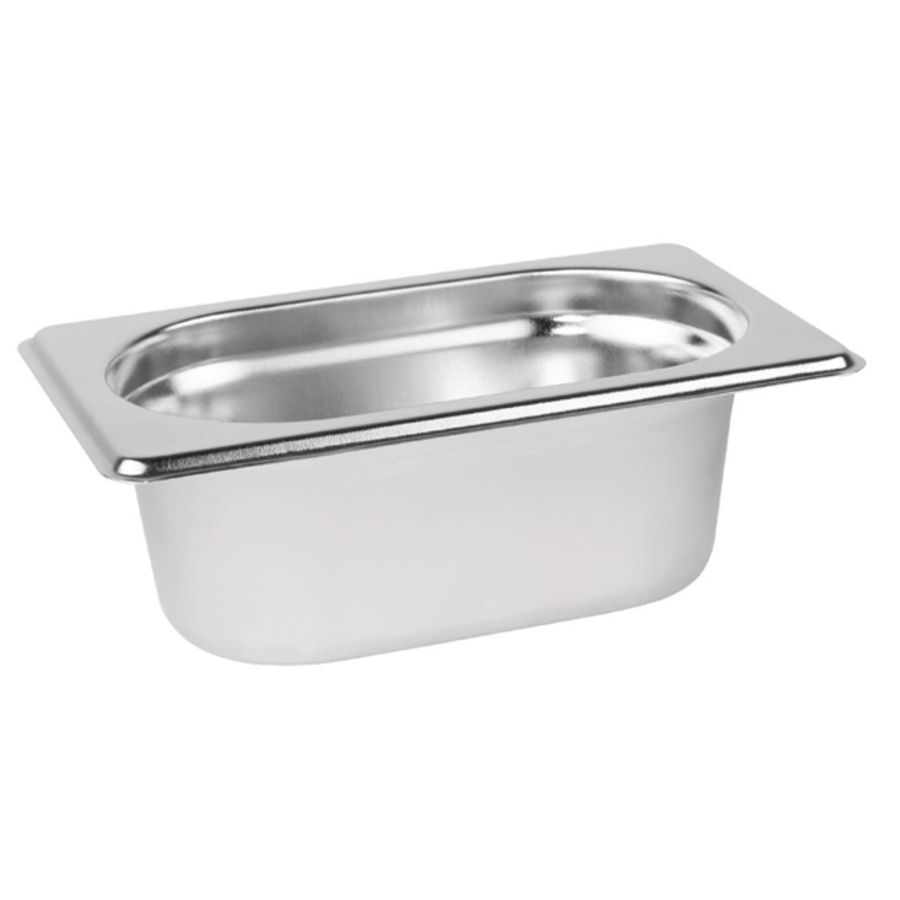 Stainless steel GN container 1/9 | 3 sizes