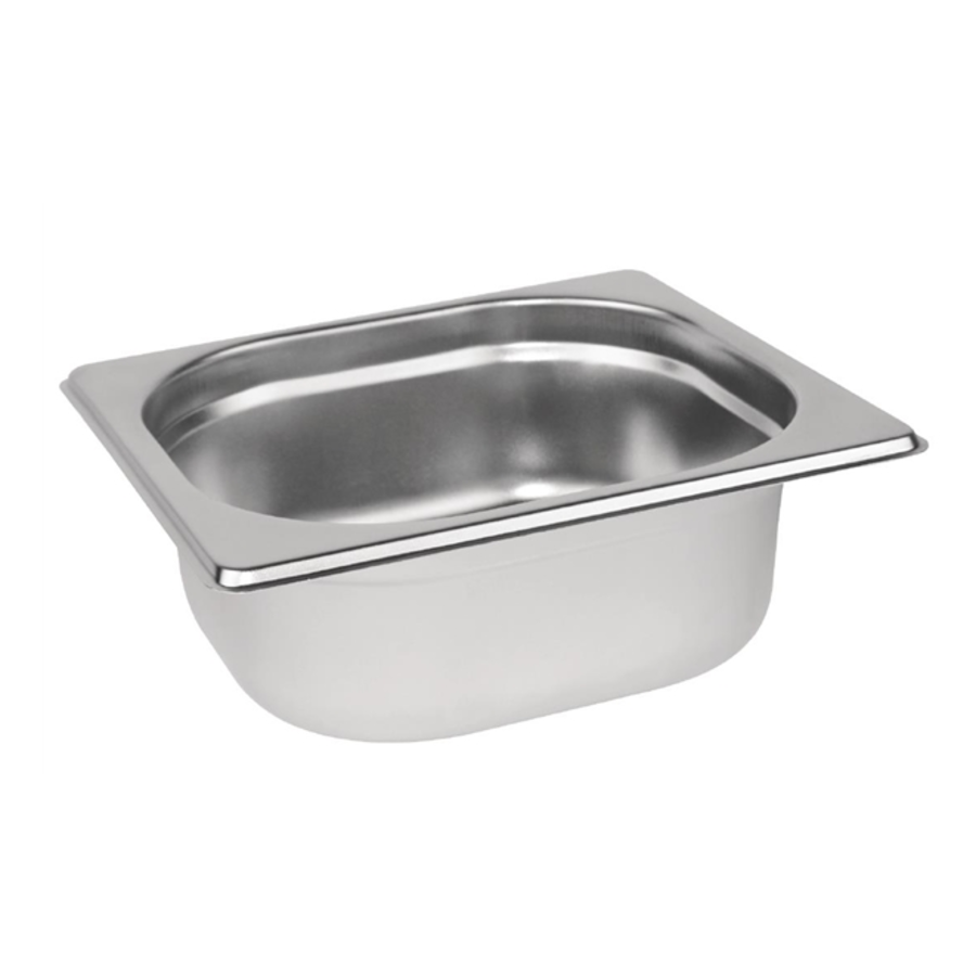 Stainless steel GN containers 1/6 | 4 sizes