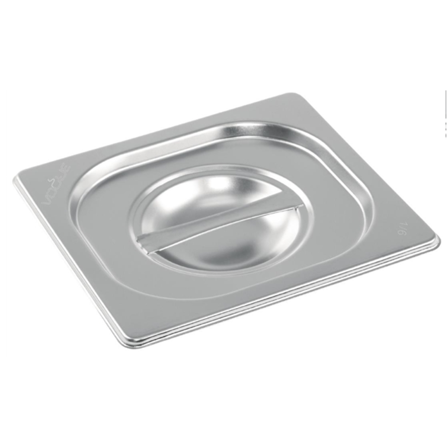 Stainless steel lid with handle | GN 1/6