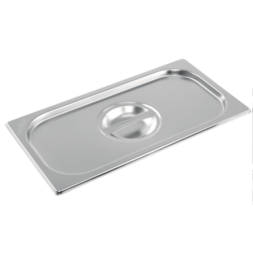  Vogue Edelstahl GN-Deckel mit Griff | GN 1/3 