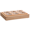 Bartscher Holz-Design-Buffet für Schüsseln (6 Stück)