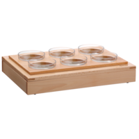 Holz-Design-Buffet für Schüsseln (6 Stück)