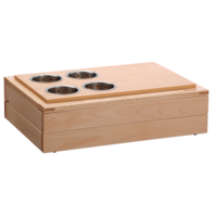 wood design Buffet for cutlery (4 pieces)