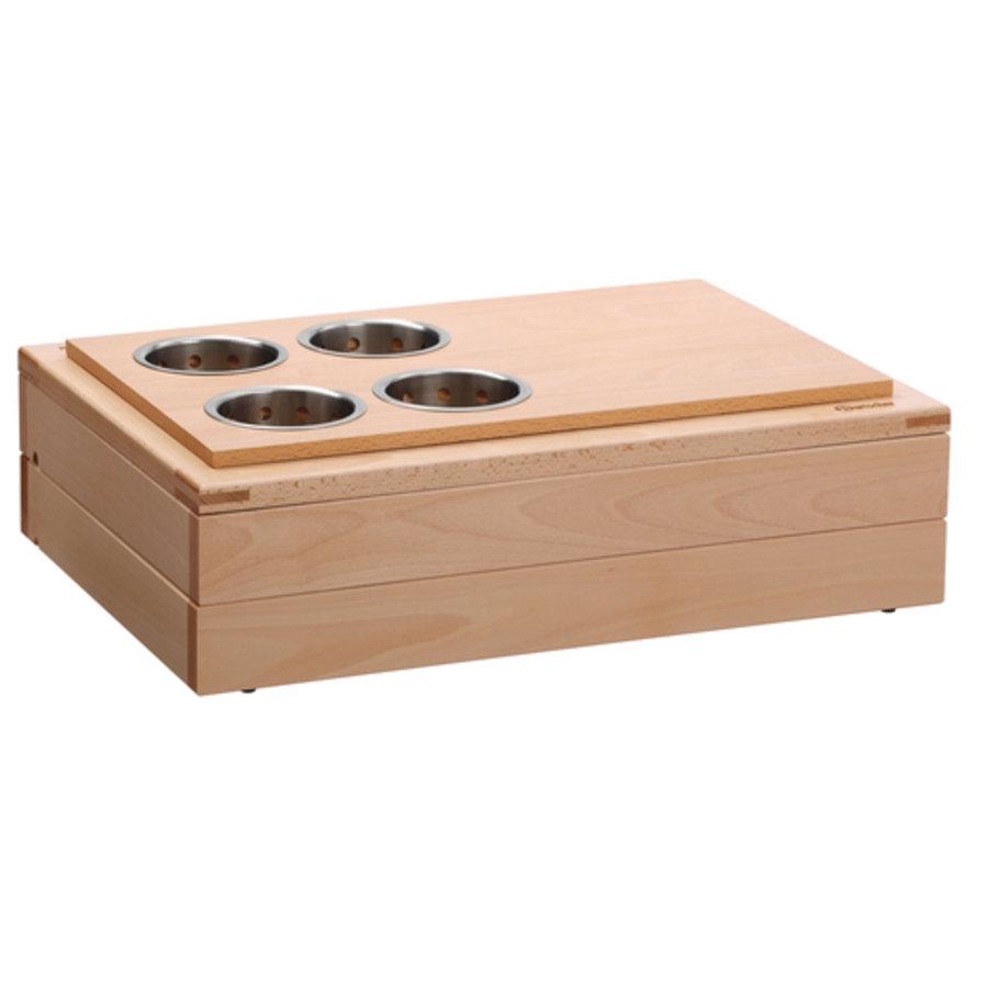 Buffet design en bois pour couverts (4 pièces)