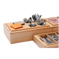 wood design Buffet for cutlery (4 pieces)