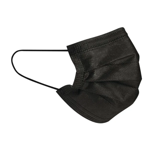  HorecaTraders Masque facial noir | 3 couches | 50 pièces 