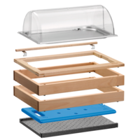 Buffetsystem-Set aus Holz | 40,5 x 58 x 33 cm |