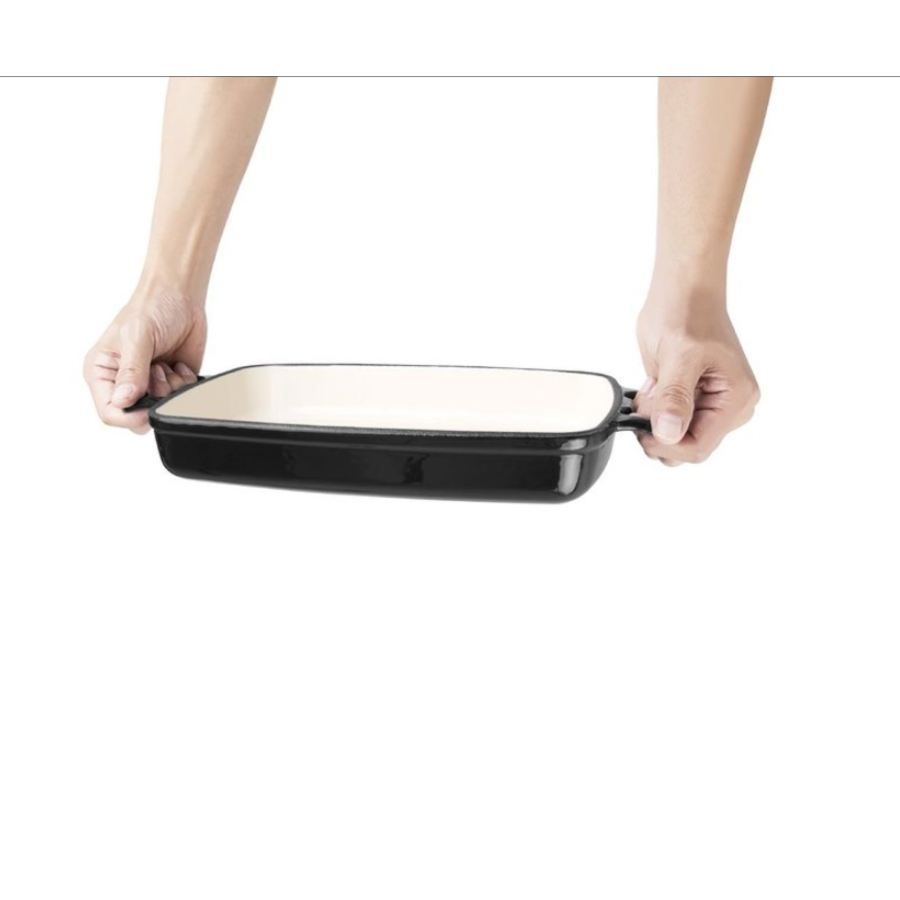 Rectangular baking dish black 1.8 liters | induction proof