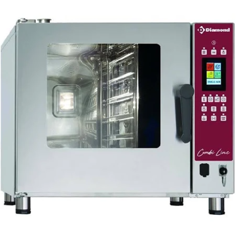 Cuiseur vapeur électrique combiné avec écran tactile | 5x GN 1/1 | 71x77x(h)60 cm